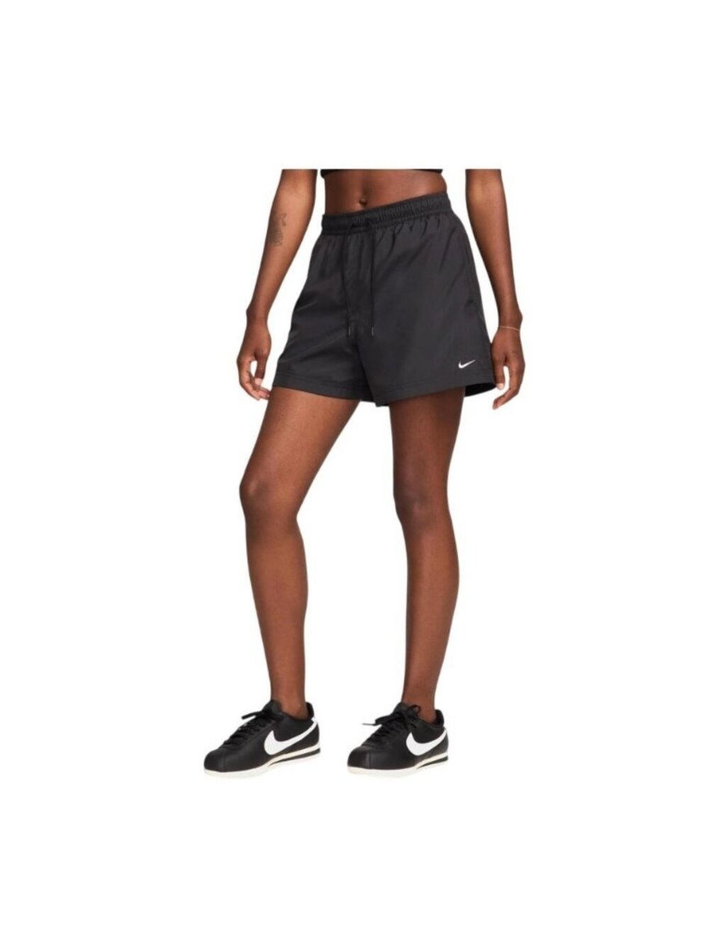 Nike Women's Classic Woven Mid Rise Woven 5'' Length shorts Black Size XL NEW!